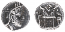 Persis - Rulers under Seleucid sovereignty, 190/164 -140 BC - Unknown king I-X - AR Drachm (3.84 g) - Bust of bearded king right, wearing satrapal bon...