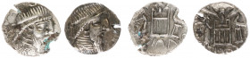 Persis - Rulers under Parthian sovereignty, 100 BC - end of 1st cent AD - Vādfradād IV (Autophradates) - AR/AE Drachm, fourrée (3.52, 3.73 g) - Bust f...