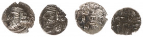 Persis - Rulers under Parthian sovereignty, 100 BC - end of 1st cent AD - Vahšīr (Oxarthes) - AR Obol (0.54, 0.65 g) - Bust of bearded king left, wear...