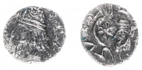 Persis - Rulers under Parthian sovereignty, 100 BC - end of 1st cent AD - Napad I (Napat, Kapat) - AR Obol (0.58 g), Bust of king wearing tiara to lef...