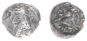 Persis - Rulers under Parthian sovereignty, 100 BC - end of 1st cent AD - Napad II (Napat, Kapat) - AR Obol (0.51 g), Bust of king wearing tiara to le...