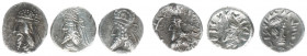 Persis - Vādfradād V dynasty, late 1st cent-211 AD - Vādfradād V (Autophradates) - AR Hemidrachm (1.49, 1.22, 1.69 g), Bearded bust to left, wearing t...
