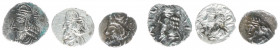 Persis - Vādfradād V dynasty, late 1st cent-211 AD - Vādfradād V (Autophradates) - AR Obol (0.56, 0.50, 0.30 g), Bearded bust to left, wearing tiara, ...