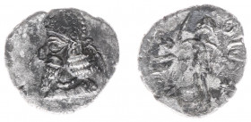 Persis - Vādfradād V dynasty, late 1st cent-211 AD - Unknown king III - AR Hemidrachm (1.34 g), Bearded bust to left, wearing a high tiara. In the nec...