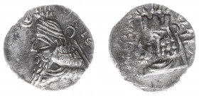 Persis - Vādfradād V dynasty, late 1st cent-211 AD - Ardaxšīr IV (Artaxerxes) - AR Hemidrachm (1.08 g), Diademed bust to right, dotted crescent in fro...