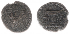 Persis - Shapur dynasty, 211-224 AD - Ardaxšīr V (Artaxerxes), as King of Persis, 213-224 AD - AE Di-Chalkon (1/6 unt) (3.28 g) - Bearded facing head,...