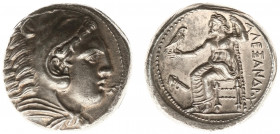 Kingdom of Macedonia - Alexander III (336-323 BC) - AR Tetradrachm (lifetime, Amphipolis c 336-323 BC, 17.15 g) - Head of Heracles right, wearing lion...