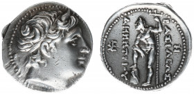 Kingdom of Macedonia - Demetrios Poliorketes (294-288 BC) - AR Tetradrachm (Pella c 306-283, 17.23 g) - Diademed head right, bull's horn above / ΒΑΣΙΛ...