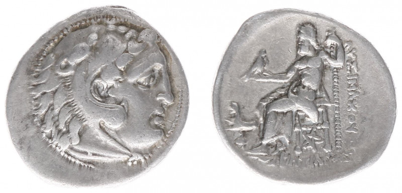 Kingdom of Thrace - Lysimachos (323-281 BC) - AR Drachm (Kolophon c 300 BC, 4.03...