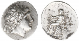 The Seleukid Kingdom - Antiochos Hierax (246-227 BC) - AR Tetradrachm (Alexandria Troas c 242-227 BC, 17.02 g) - Head of Antiochos I right, wearing wi...