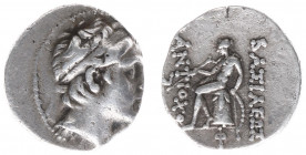 The Seleukid Kingdom - Antiochos III The Great (223-187 BC) - AR Drachm (Antioch on the Orontes c 204-197 BC, 4.09 g) - Diademed head right / Apollo s...