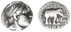 The Seleukid Kingdom - Antiochos III The Great (223-187 BC) - AR Drachm (Apameia on the Axios, c 223-211 BC, 3.55 g) - Diademed bust to right / BAΣIΛE...