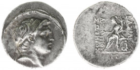 The Seleukid Kingdom - Demetrios I Soter (162-150 BC) - AR Tetradrachm (Antioch on the Orontes, undated issue, struck c 161-155/4 BC, 16.18 g) - Diade...