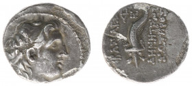 The Seleukid Kingdom - Demetrios I Soter (162-150 BC) - AR Drachm (Antioch on the Orontes, date off flan, 1.85 g) - Diademed head right / Cornucopia; ...