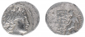 The Seleukid Kingdom - Demetrios II Nikator (145-140 BC) - AR Drachm (Antioch on the Orontes,date off flan, 4.06 g) - Diademed head right / BAΣIΛEΩΣ Δ...