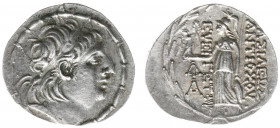 The Seleukid Kingdom - Antiochos VII Euergetes (138-129 BC) - AR Tetradrachm (Antioch on the Orontes, 16.27 g) - Diademed head right within fillet bor...