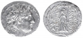 The Seleukid Kingdom - Antiochos VII Euergetes (138-129 BC) - AR Tetradrachm (Antioch on the Orontes 138-129 BC, 15.77 g) - Diademed head to right / Β...