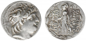 The Seleukid Kingdom - Antiochos VII Euergetes (138-129 BC) - AR Tetradrachm (Cappadocian mint, 16.16 g) - Diademed head right within fillet border / ...