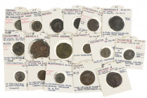 Roman coinage - A nice collection of 17 Roman Ae coins of several emperors, most described