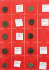 Roman coinage - An interesting lot of Roman bronzes, all Dupondii: Augustus, Titus, Vespasianus, Nerva, Domitianus, Hadrianus, Sabina, Antoninus Pius,...