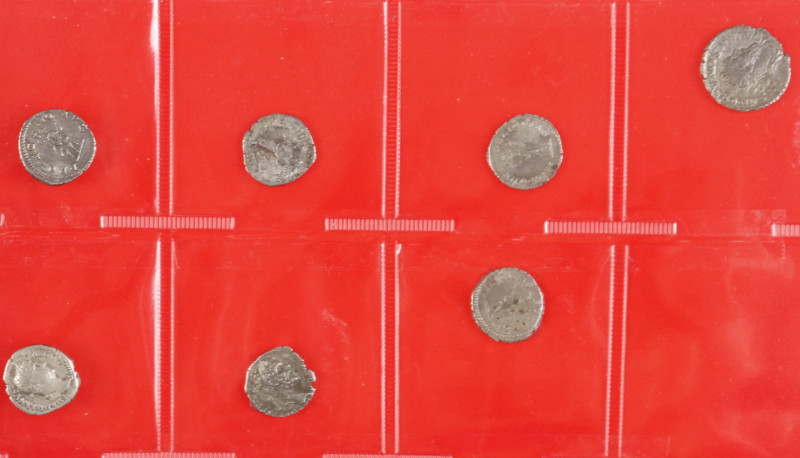 Roman coinage - A small lot with AR Denarii: Elagabalus, Septimius Severus, Geta...