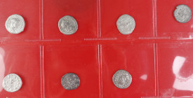 Roman coinage - A small lot with Roman Denarii: Elegabalus (2), Julia Maesa, Severus Alexander, Septimius Severus, Traianus, Marcus Aurelius - in tota...