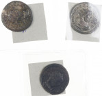 Roman coinage - Roman Empire, Florianus (276) - lot of 3 antoniniani: Fides Milit/XXIE, Providen Deor */Γ and Virtus Aug/XXIS - a.VFaXF, silvering