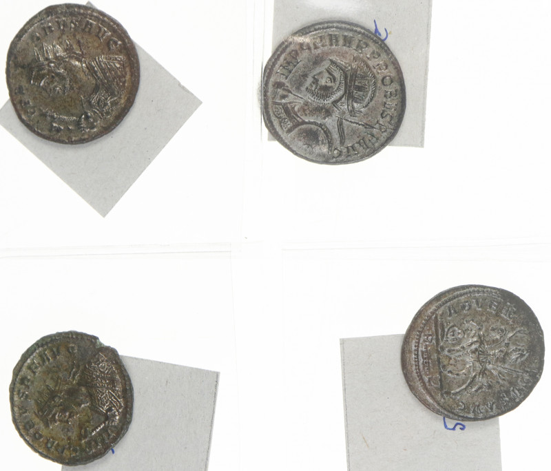 Roman coinage - Roman Empire, Probus (276-282) - lot of 4 antoniniani: Adventus ...