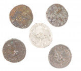 Roman coinage - A small lot of 5 Antoniniani of Gordianus Pius III, several reverses, in avg. good VF