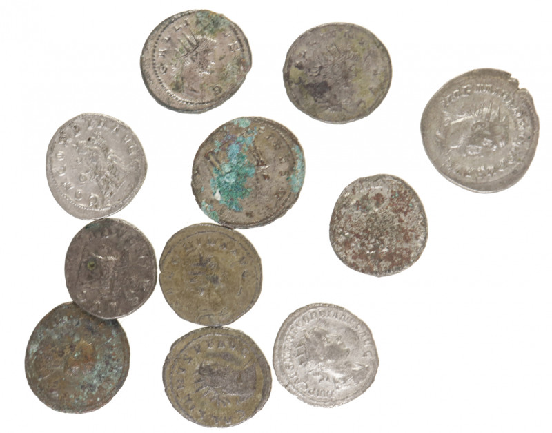 Roman coinage - A small lot with 11 Roman Antoniniani: Gordianus III, Otacilia S...