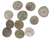 Roman coinage - A small lot with 11 Roman Antoniniani: Gordianus III, Otacilia Severa, Philippus I Arabs, Gallienus (3), Salonina, Aurelianus, Treb. G...