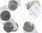 Roman coinage - Roman Empire - lot of 9 antoniniani of empress Severina: Concordia Augg, Provident Deorum - F to VF