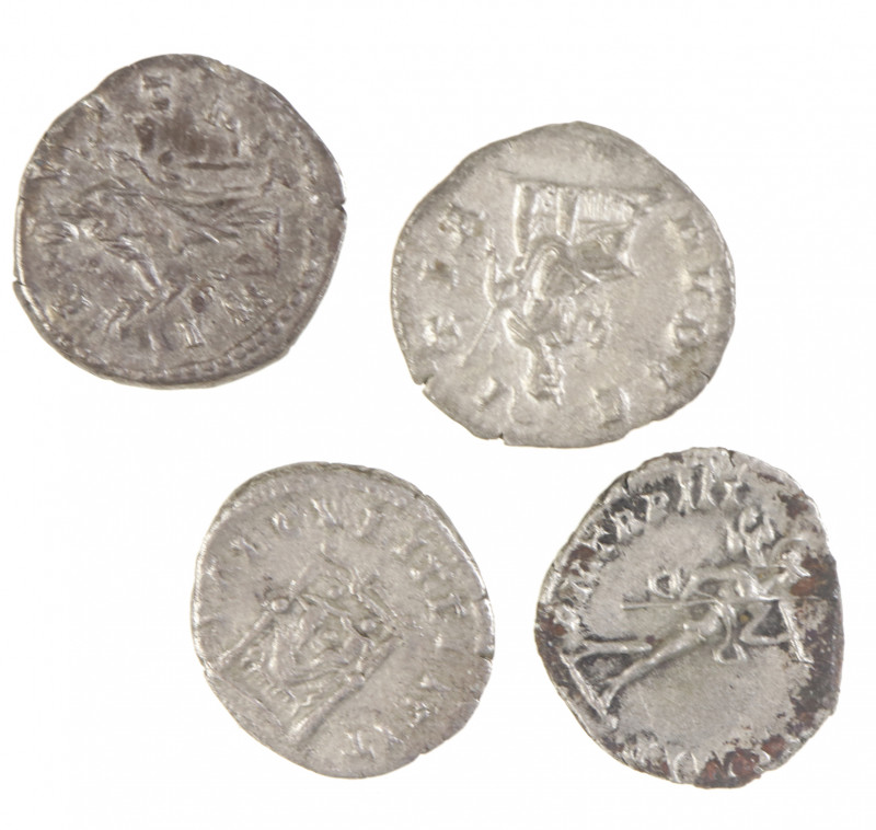 Roman coinage - A small lot with Roman Denarii: Faustina Minor (Hilaritas, Saecu...