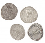 Roman coinage - A small lot with Roman Denarii: Faustina Minor (Hilaritas, Saeculi Felicit), Julia Maesa (Pudicitia) and Septimius Severus - in total ...