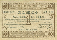 Netherlands - 1 Gulden 1916 Zilverbon (Mev. 02-3 / AV 2.3) - 1.10.1918 - ZF/PR