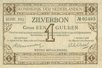Netherlands - 1 Gulden 1916 Zilverbon (Mev. 02-3 / AV 2.3) - 1.10-1918 - UNC-