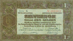 Netherlands - 1 Gulden 1920 Zilverbon met 1 serieletter (Mev. 03-1a / AV 3.1a / PL3.a) - ZF/PR