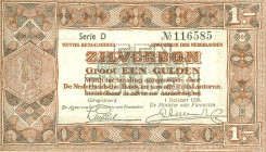 Netherlands - 1 Gulden 1938 Zilverbon (Mev. 04-1a / AV 4.1a) serie D - UNC