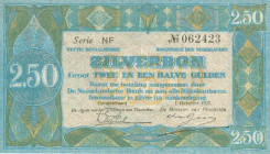 Netherlands - 2½ Gulden 1918 Zilverbon (Mev. 12-4, voorheen Mev. 12-7 / AV 10.7) - 1.10.1927 - UNC-