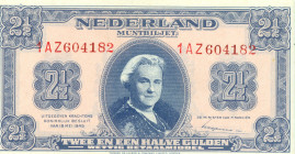 Netherlands - 2½ Gulden 1945 Muntbiljet (Mev. 15-1c / AV 13.1c.2) - UNC