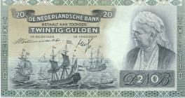 Netherlands - 20 Gulden 1939 Emma REPLACEMENT (Mev. 58-1 / AV 41.1b.3) - # DU 104215 - met vaste datum 19 maart 1941 - UNC
