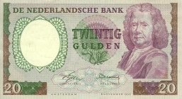 Netherlands - 20 Gulden 1955 Boerhaave (Mev. 60-1 /AV 43.1) - ZF/PR