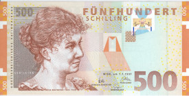 Austria - 500 Shillings 1.1.1997 Rosa Mayreder (P. 154) - UNC