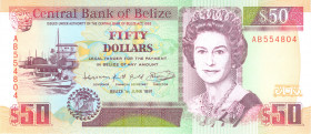 Belize - 50 Dollars 1.6.1991 Queen Elizabeth II (P. 56b) - UNC