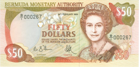 Bermuda - 50 Dollars 20.2.1989 Queen Elizabeth II (P. 38) - UNC