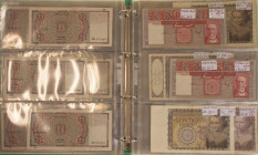 Nederland - Album bankbiljetten NL: 10-100 Gulden periode vnl. WO II in aantallen wo. 10 Gulden Emma, Herderin, Staalmeester, 20 Gulden Emma, 25 Gulde...