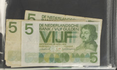 Nederland - Albumpje bankbiljetten NL 1-100 Gulden wo. Zilverbon 1920, 20 Gulden Emma, 25 Gulden Salomo, 50 Gulden Zonnebloem, 100 Gulden Snip, etc.