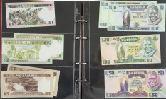 Afrika - Album banknotes Zaïre, Zambia + Zimbabwe