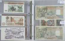 Algerije - Album banknotes Algeria 1933-1983 including 2x 5000 Francs 1950 + 1955 (P. 109a + P. 109b) - Total ca. 16 pcs.