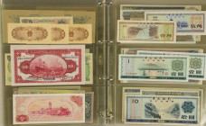 Azië / Asia - Album collection banknotes Asia including French Indochina, Ceylon, Vietnam, Pakistan, North Korea, etc. etc.